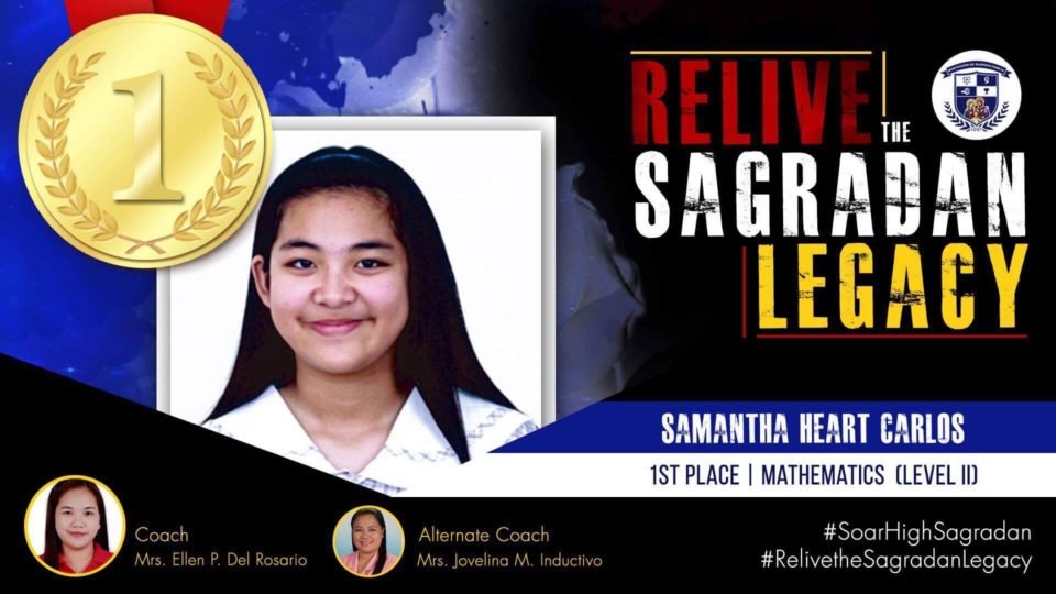 Sagradan juts 46 challengers in the Level II Math Quiz Bee | MDSF