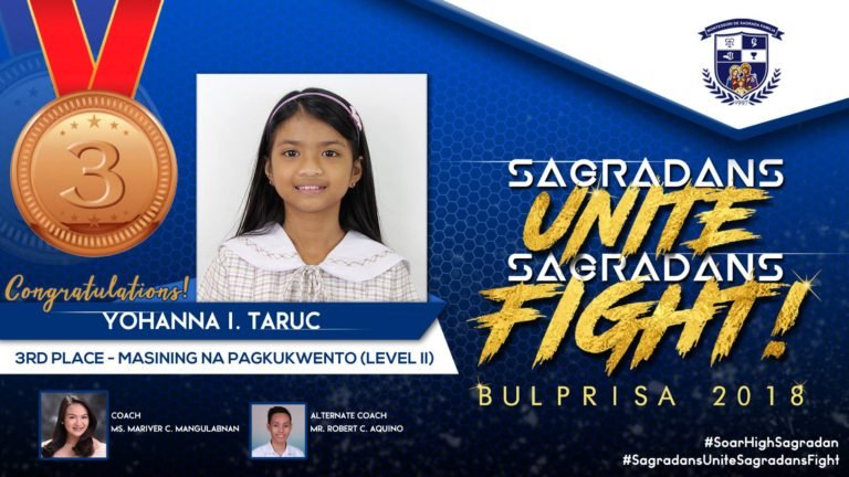 Taruc places 3rd in ‘Malikhaing Pagkukwento’