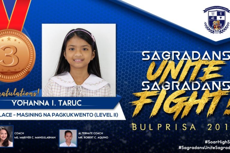 Taruc places 3rd in ‘Malikhaing Pagkukwento’