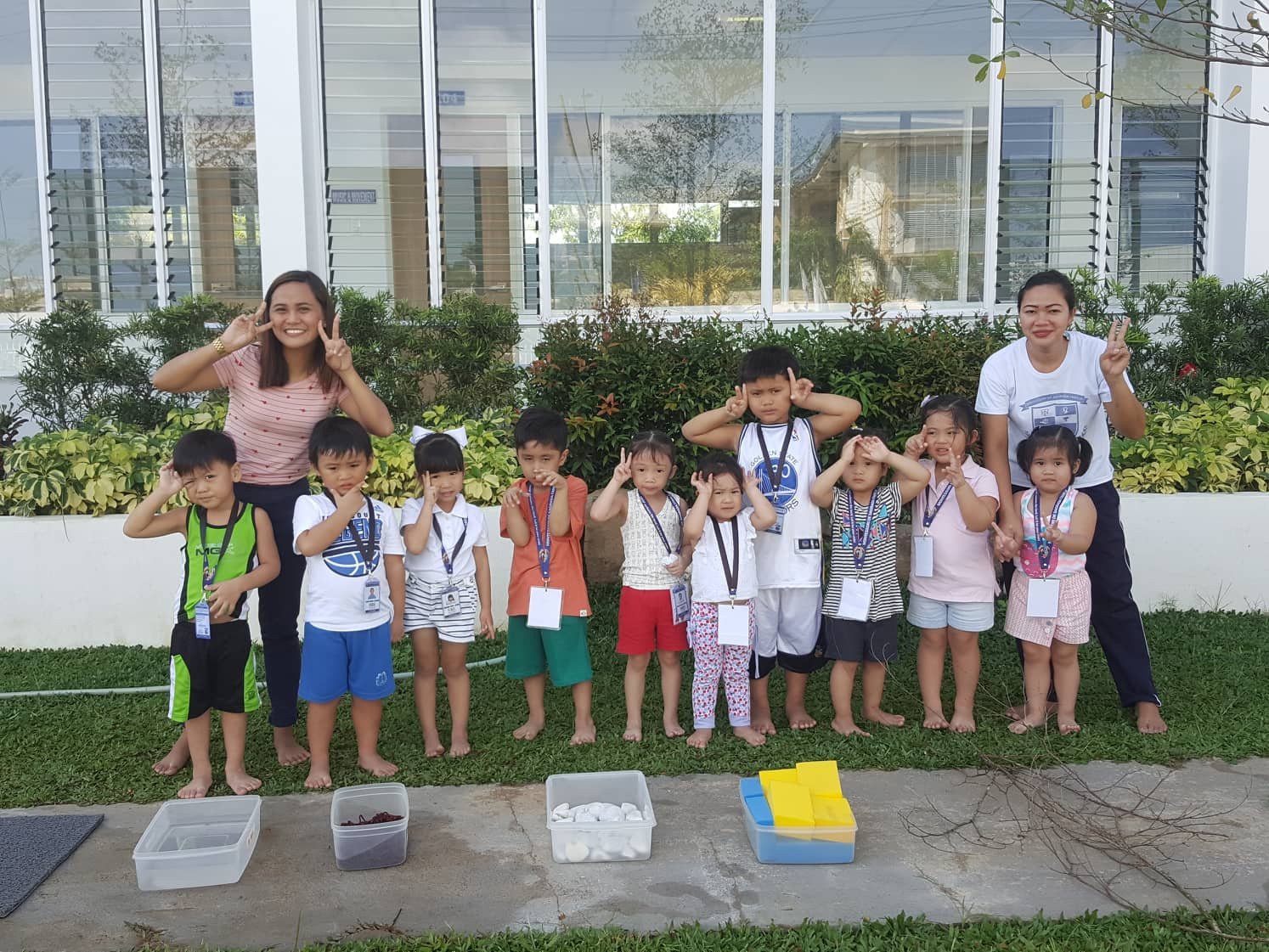 JC Pupils wave the Crazy Walk