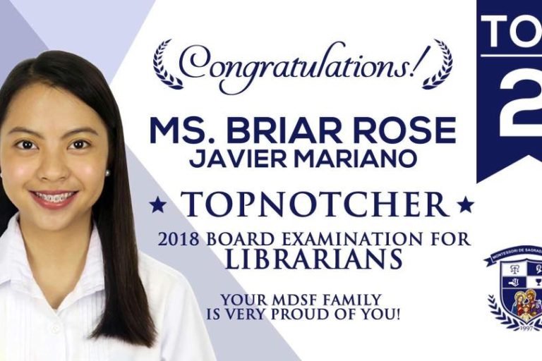 Mariano tops 2018 Board Examination