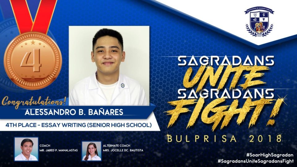 Sagradan Essayist Takes Home Crown