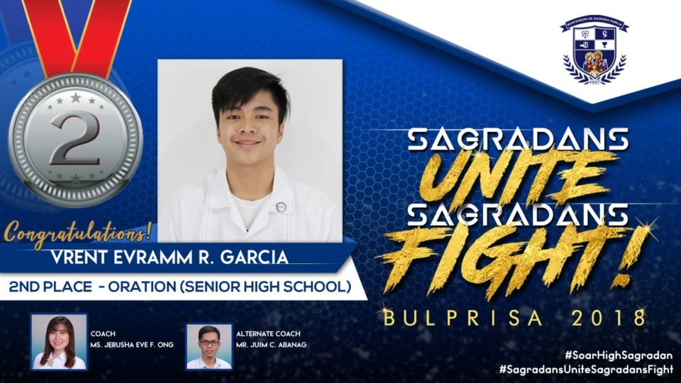 Garcia bags silver medal in Oration Garcia bags silver medal in Oration