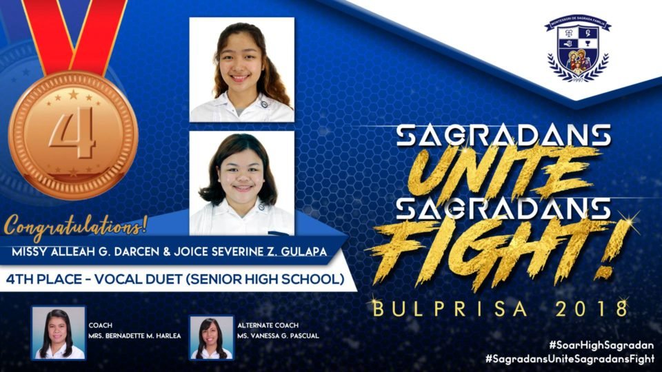 Darcen, Gulapa rank 4th in Vocal Duet