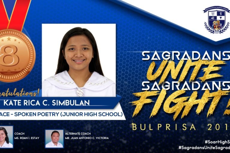 Simbulan, iniuwi ang ika-8 pwesto sa Spoken Poetry