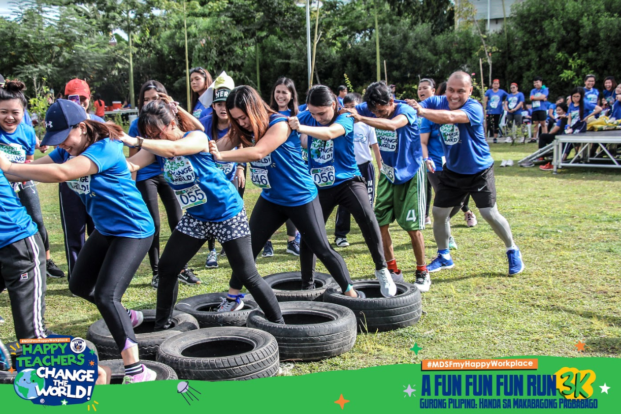 MDSF Faculty and Staff end first sem with fun run
