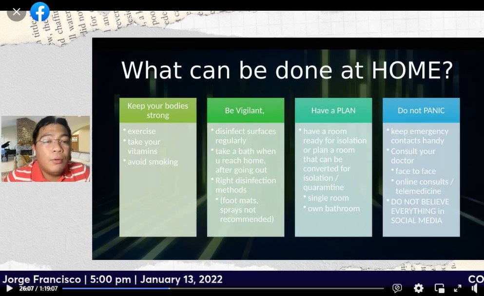 MDSF community learns to manage COVID-19 at home