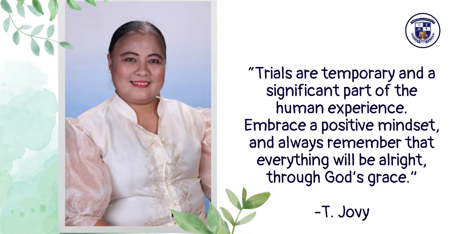 Onto the next Voyage: Teacher Jovy’s Secret Weapon | Montessori De Sagrada Familia, Inc | Tangos, Baliwag, Bulacan