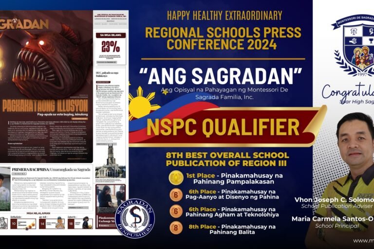 Sagradan publications hailed as Bulacan, Central Luzon’s elites; Advances to Cebu confab | Montessori De Sagrada Familia, Inc | Tangos, Baliwag, Bulacan