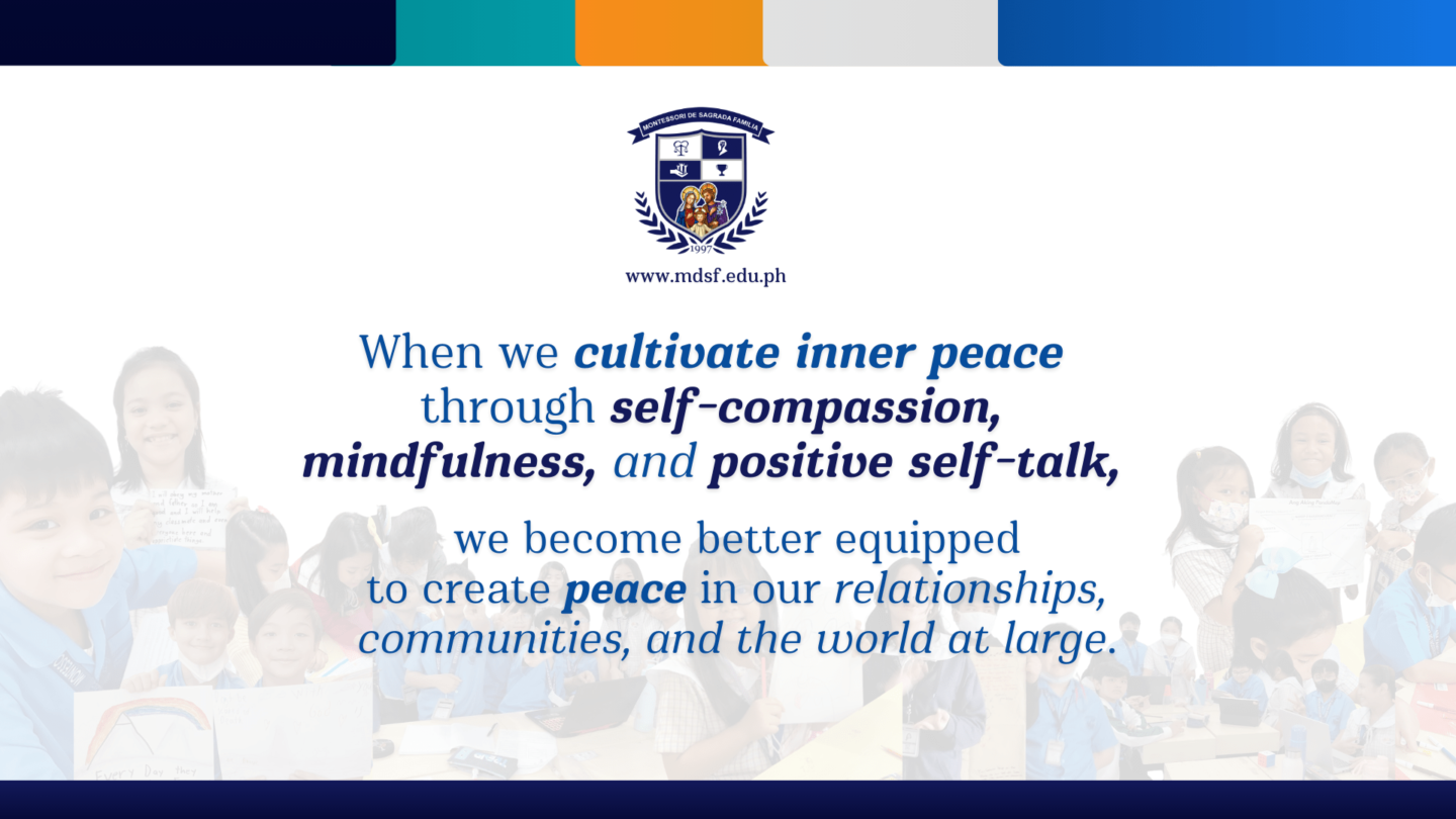 Finding Peace in Words, Within Ourselves, and With Each Other This Buwan ng Wika 2024 | Montessori De Sagrada Familia, Inc | Tangos, Baliwag, Bulacan