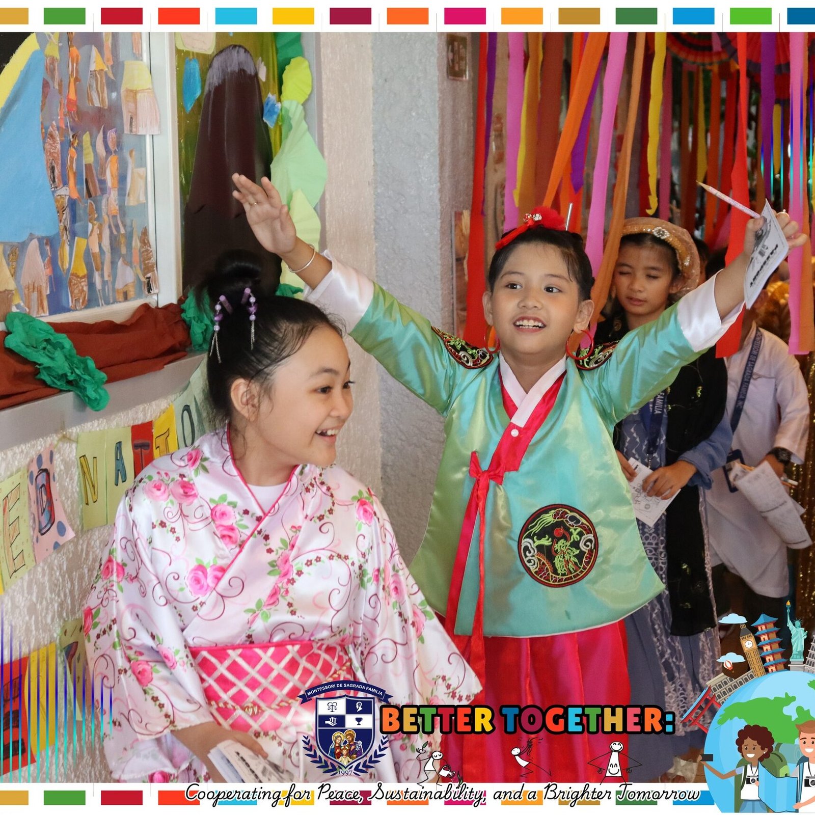 Sagradans turn classrooms into countries for UN Day | Montessori De Sagrada Familia, Inc | Tangos, Baliwag, Bulacan