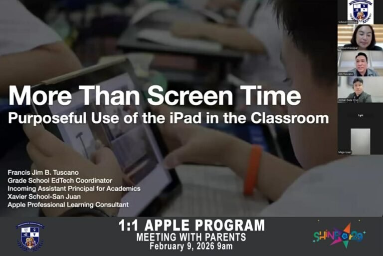 MDSF explores pact with Apple Education to strengthen EdTech Program | Montessori De Sagrada Familia, Inc | Tangos, Baliwag, Bulacan